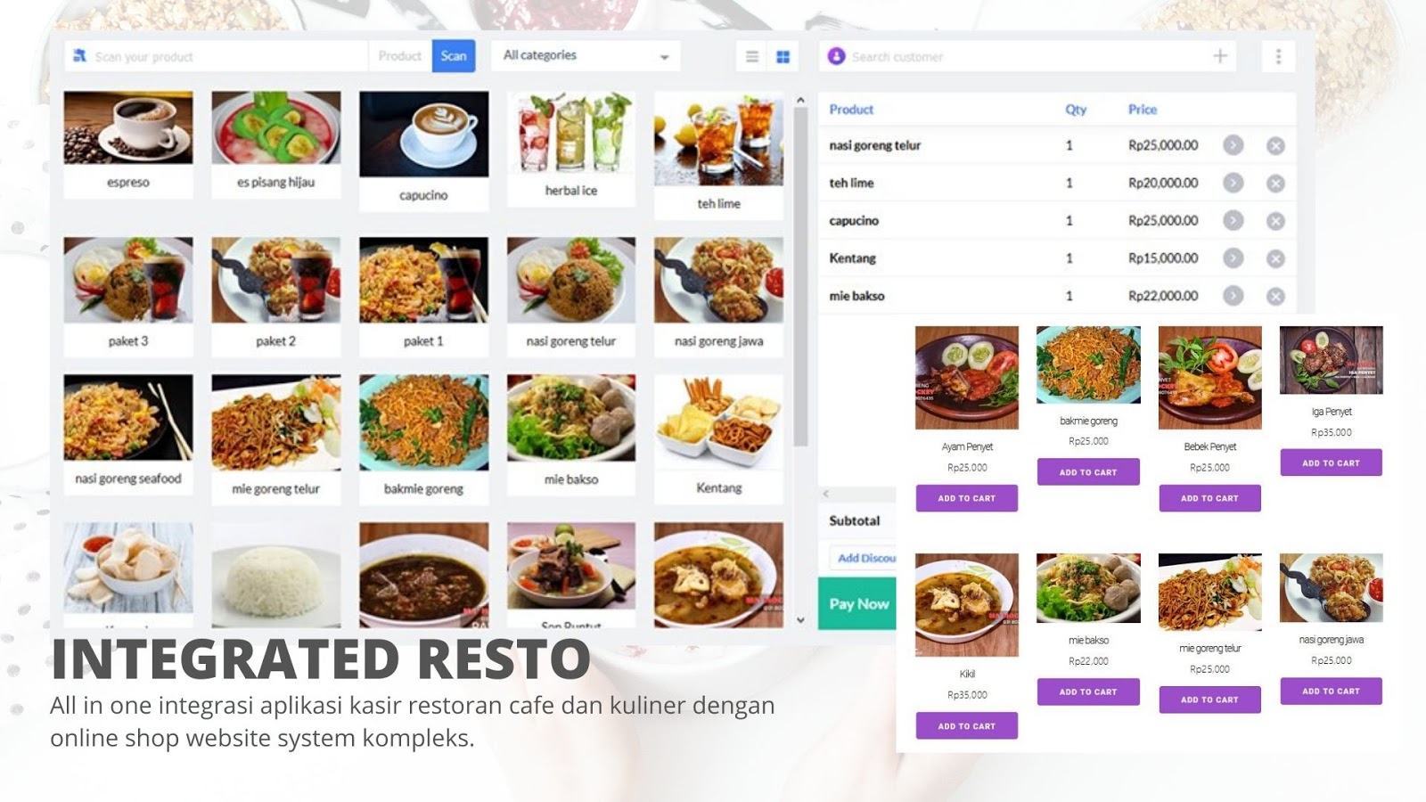 mesin kasir restoran cafe